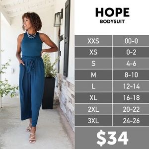 Lularoe Hope Blue Bodysuit